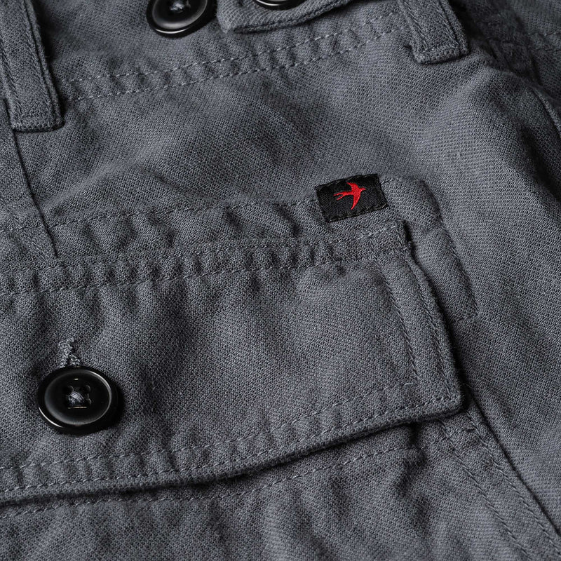 Dark Smoke Cotton / Linen Supply Pant by Relwen