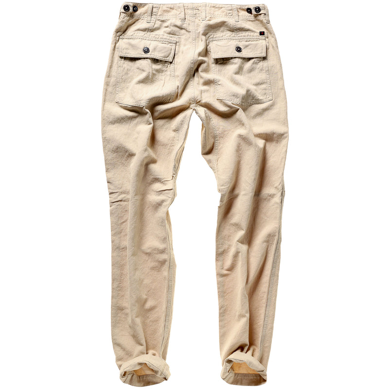 Lt Khaki Cotton / Linen Supply Pant by Relwen