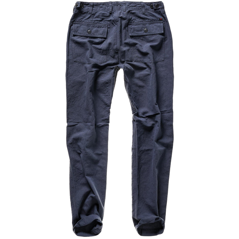 Navy Cotton / Linen Supply Pant by Relwen