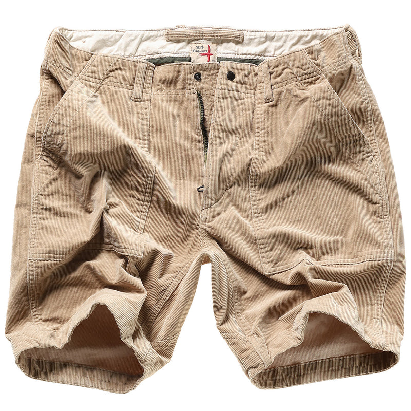 Relwen Buff Khaki Cord Supply Short - 7.5"