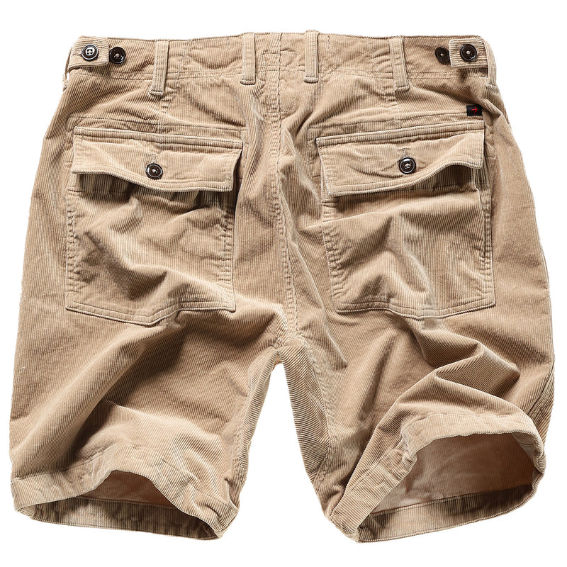 Relwen Buff Khaki Cord Supply Short - 7.5"