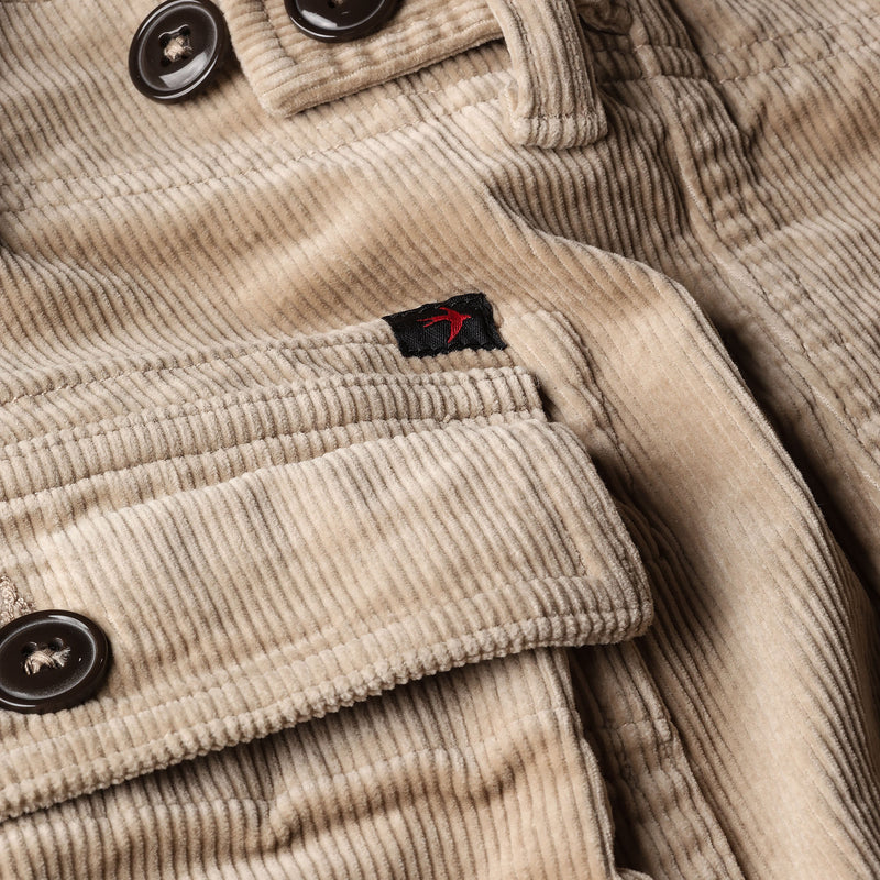 Relwen Buff Khaki Cord Supply Short - 7.5"