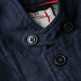 Relwen Dark Navy Hopsack Tropical Trap Blazer