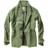 Lawn Green Cotton / Linen Tropical Trap Blazer by Relwen