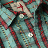 Scrub Green / Red Tartan Exploded Popover by Relwen