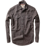 Smoke Slub Linen Work Shirt by Relwen