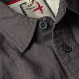 Smoke Slub Linen Work Shirt by Relwen