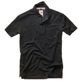 Black Stretch Pique Slot Polo by Relwen