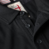 Black Stretch Pique Slot Polo by Relwen