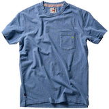 French Blue Heather Ringspun Pocket Tee by Relwen