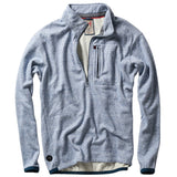 Lt Blue Fleck Micropile Half-Zip by Relwen