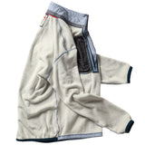 Lt Blue Fleck Micropile Half-Zip by Relwen