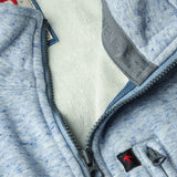 Lt Blue Fleck Micropile Half-Zip by Relwen