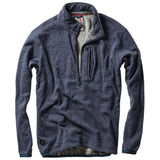 Navy Fleck Micropile Half-Zip by Relwen