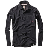 Black L/S Vintage Pique Polo by Relwen