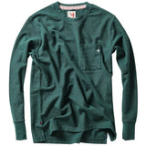 Dark Hunter Heather L/S Vintage Pique Pocket Crew by Relwen