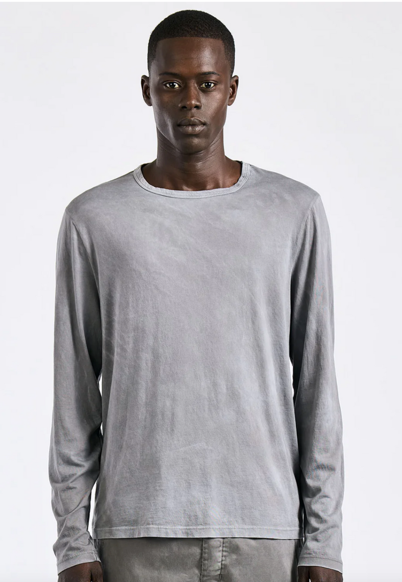 Cotton Citizen Vintage Cement Supima Cotton LS Crewneck Tee