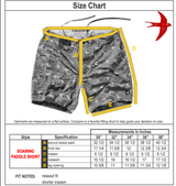 Bright Blue Soaring Barnswallow Paddle Short by Relwen-  6.5"