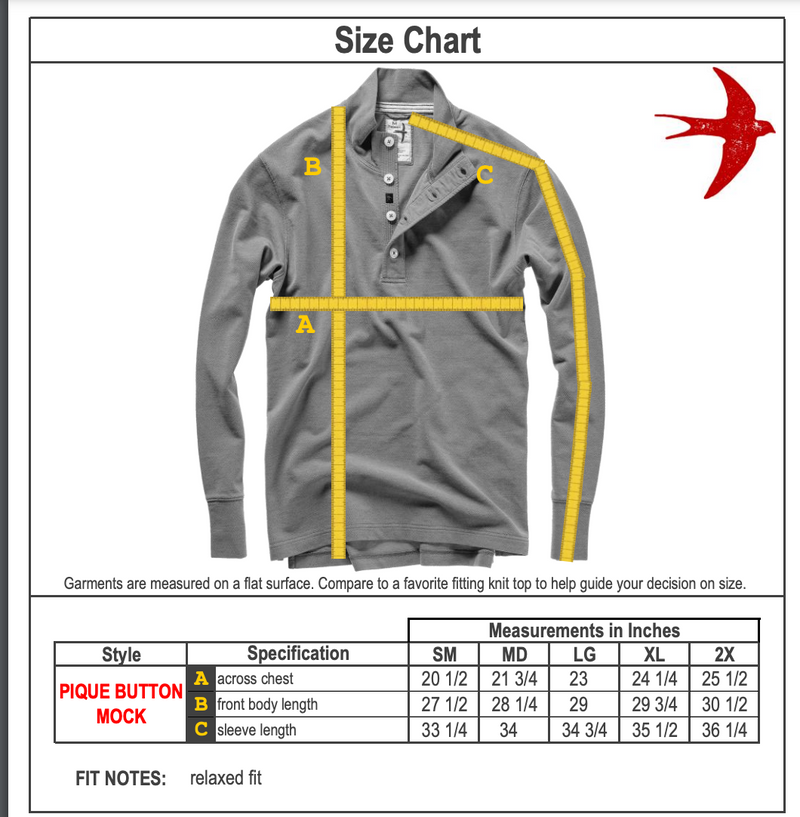 Lt Grey Heather Heather L/S Pique Button Mock by Relwen
