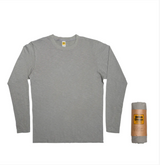 Velva Sheen Lt Grey L/S Rolled Crewneck Tee