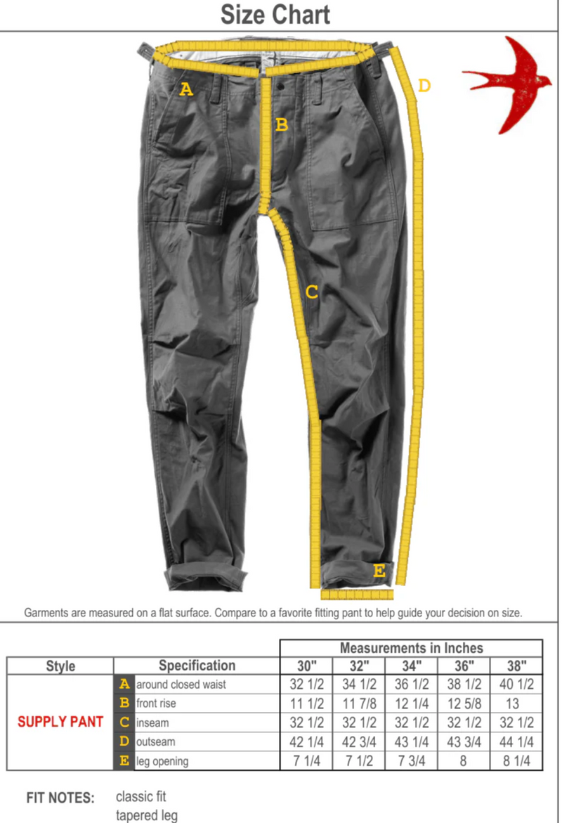 Worker Khaki Military Supply Pant by Relwen