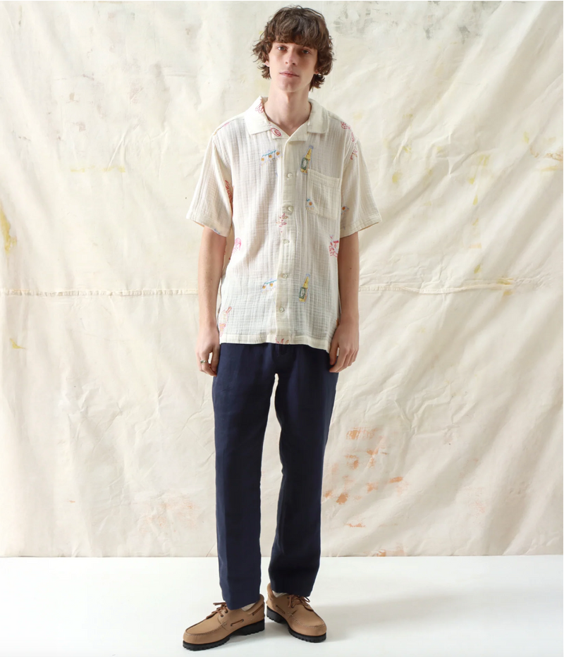 Stachio "Summer Menu" Short Sleeve Shirt by Far Afield