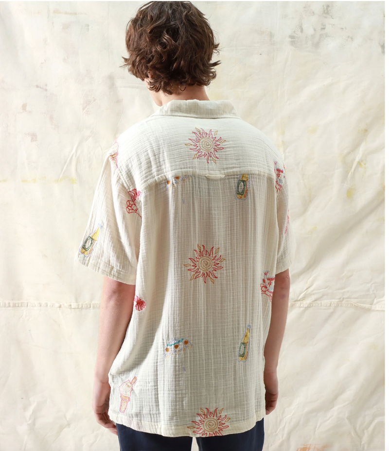 Stachio "Summer Menu" Short Sleeve Shirt by Far Afield