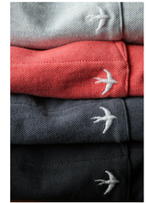 Sunset Heather L/S Pique Pocket Crew by Relwen