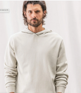 Cream "Caza" Organic Cotton Hoodie by Alex Crane