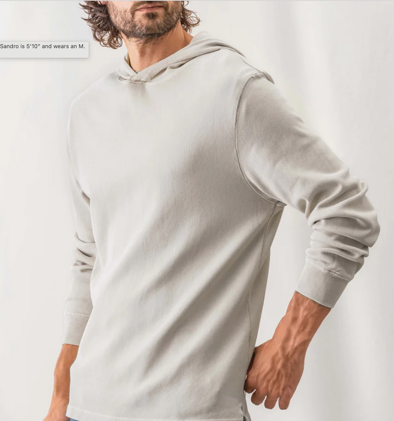 Cream "Caza" Organic Cotton Hoodie by Alex Crane