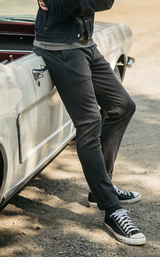 Charcoal Grey Axe Denit® Chino by Hiroshi Kato