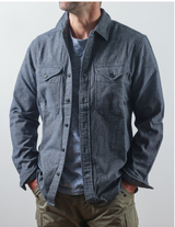 Charcoal Nailhead Utility Workshirt by Relwen