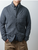 Navy Sweatshirt Trap Blazer by Relwen