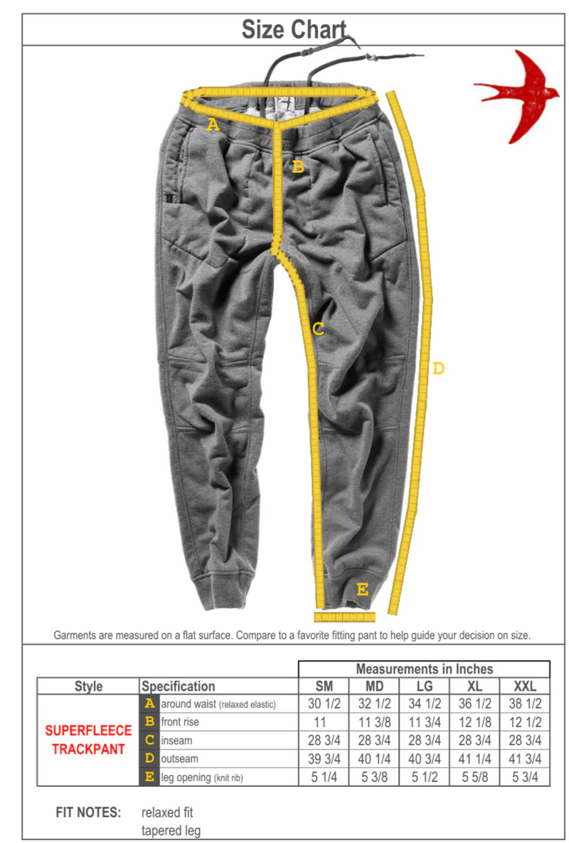 Dark Grey Heather Superfleece Track Pant by Relwen