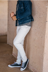 Heather White Axe Denit®Chino by Hiroshi Kato
