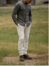 Heather White Axe Denit®Chino by Hiroshi Kato