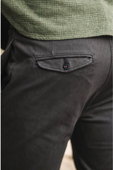 Charcoal Grey "Axe" Denit® Chino by Hiroshi Kato
