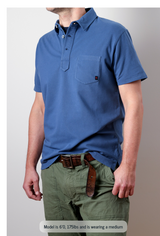 Black Stretch Pique Slot Polo by Relwen