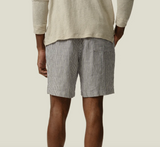 The "Lines" Bo French Linen Short by  Alex Crane