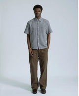 Navy Gingham "Costa" Shirt by Far Afield