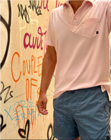 Black Stretch Pique Slot Polo by Relwen