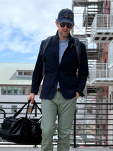 Relwen Dark Navy Flyweight Flex Blazer