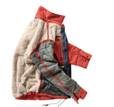 Relwen Dark Orange Quilted Superfleece Jacket