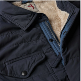 Relwen Navy Quilted Superfleece Jacket