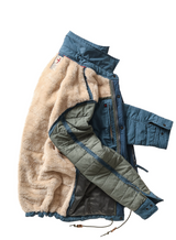 Relwen Gas Blue Quilted Superfleece Jacket