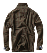 Relwen Loden / Rust District Plaid Heritage Trap Blazer
