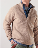 Relwen Dark Biscuit Wooly Shag Snap-Zip Jacket
