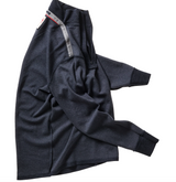 Relwen Dark Navy Heather Wool / Cotton Qtr-Zip