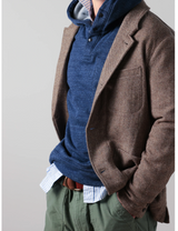 Relwen Lt Camel  Herringbone Heritage Trap Blazer