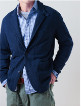 Relwen Dark Grey Pique Trap Blazer